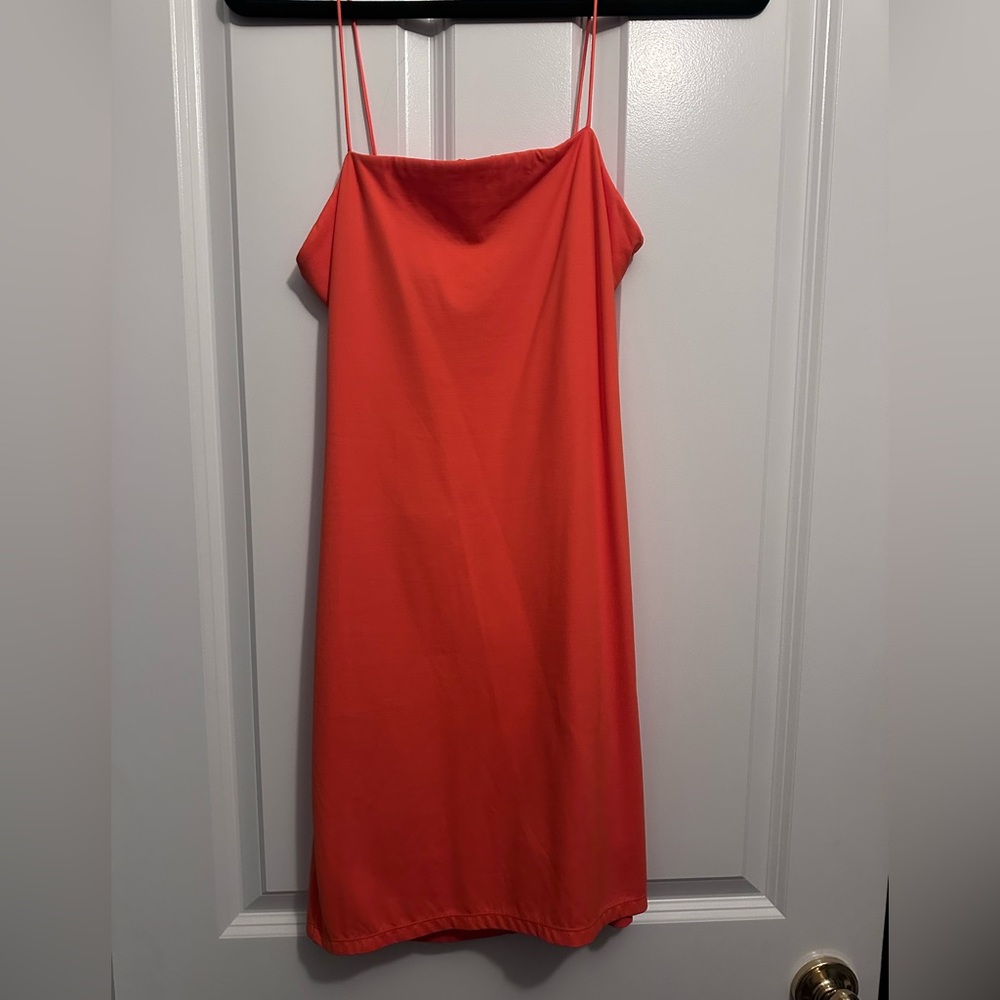 Alice + Olivia Red Slip Dress Cowl Neck Sleeveless